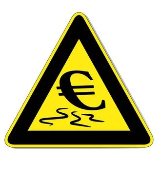  Vector file of a warning sign against the financial crisis Vector file of... Stock Photos