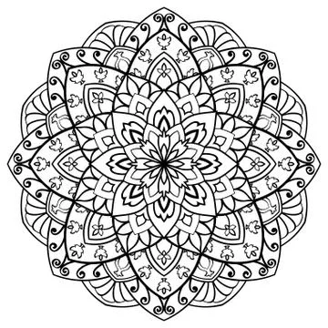 Vector filigree mandala. Stock Illustration