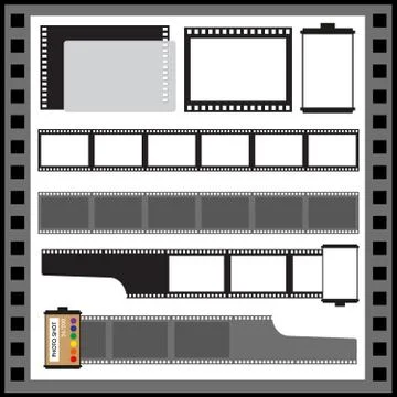 Vector film strip Stock Illustration