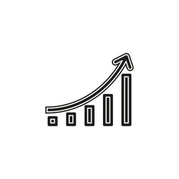 Vector financial graph - analytics chart, financial data report 스톡 일러스트