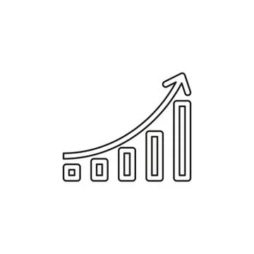Vector financial graph - analytics chart Stock Illustration
