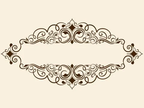 Vector fine floral square frame. Decorative element for invitations and cards Illustrazione stock