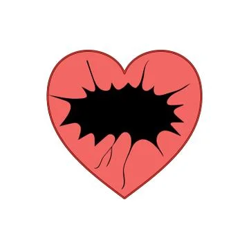 Vector Fine Valentine Heart Stock Illustration