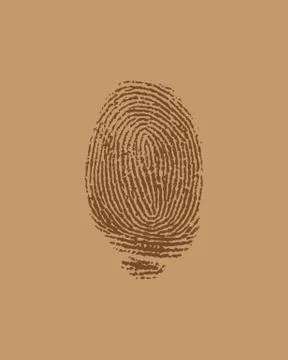 Vector finger print. Stock Illustration