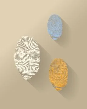 Vector finger print. Stock Illustration