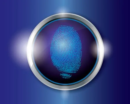 Vector finger print. Stock Illustration
