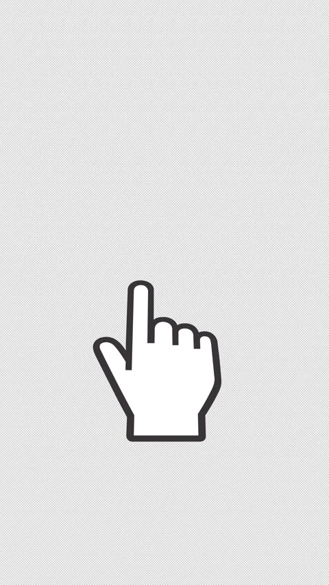 Vector Finger Scroll Up Animation with Alpha Channel Stock Footage 342774931