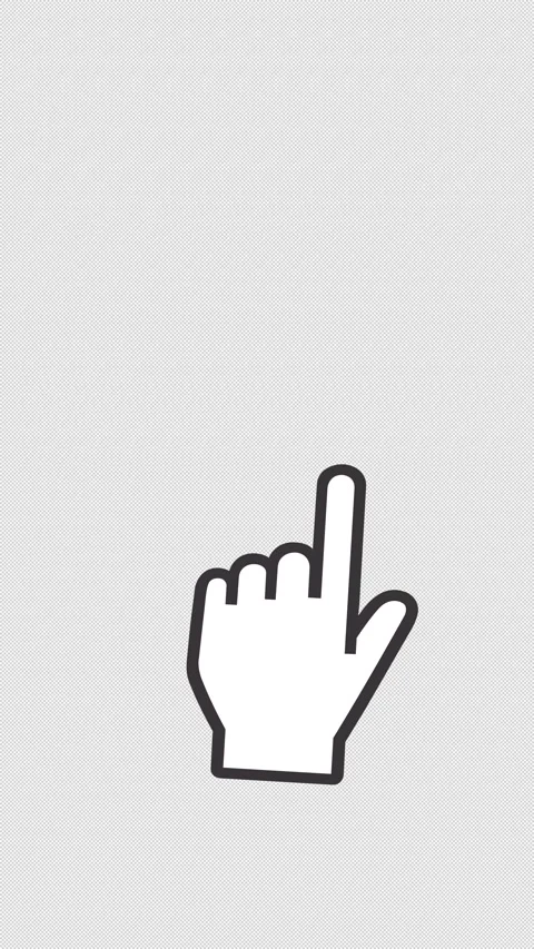 Vector Finger Swipe Left Animation with Alpha Channel Stock Footage 342775076
