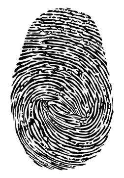 Vector fingerprint icon Stock Illustration