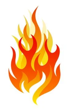 Vector fire design elements Stock Illustration
