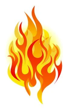 Vector fire design elements Stock Illustration