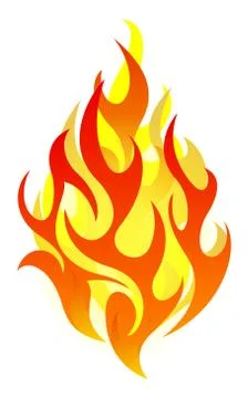 Vector fire design elements Stock Illustration
