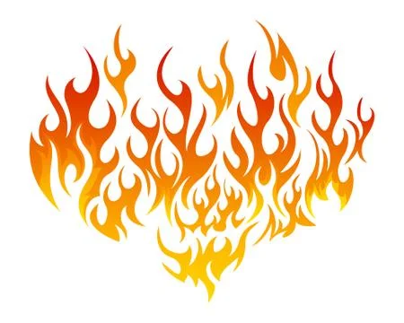 Vector fire design elements Illustrazione stock