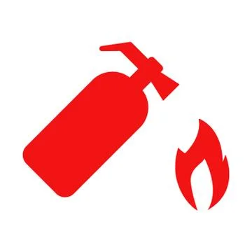 Vector Fire Extinguisher Icon Set Illustrazione stock