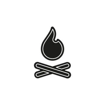 Vector fire flames sign illustration isolated - fire icon Illustrazione stock