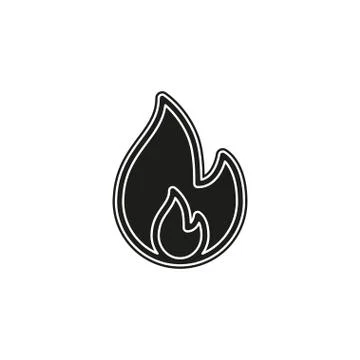 Vector fire flames sign illustration isolated - fire icon Stock Illustration