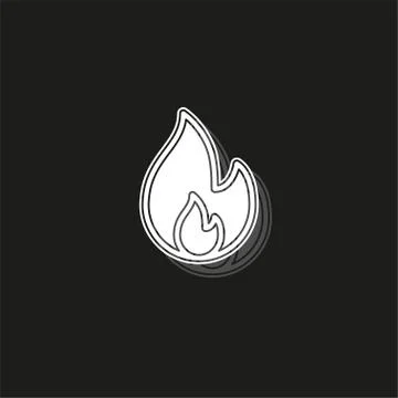 Vector fire flames sign illustration isolated - fire icon Illustrazione stock
