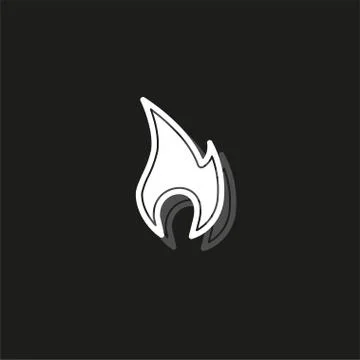 Vector fire flames sign illustration isolated - fire icon Stock Illustration