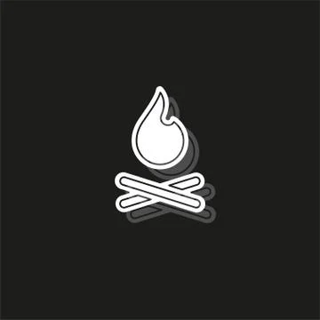 Vector fire flames sign illustration isolated - fire icon Stock Illustration