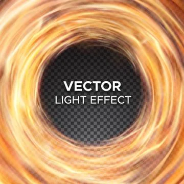 Vector fire flames on transparent background Stock Illustration