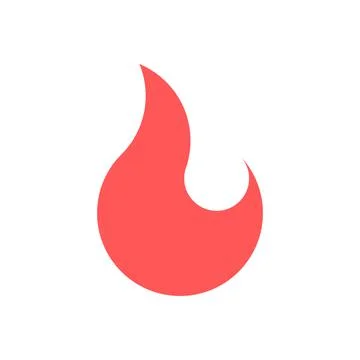 Vector fire in golden ratio style. Editable illustration Stock Illustration