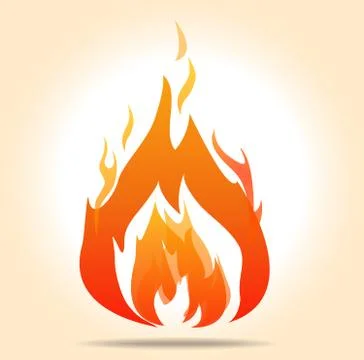 Vector fire symbol Stock Illustration