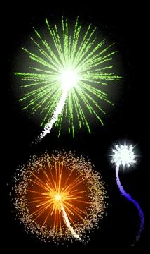 Vector fireworks Stock Illustration