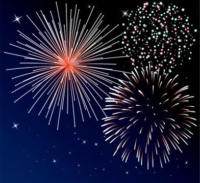 Vector fireworks Stock Illustration