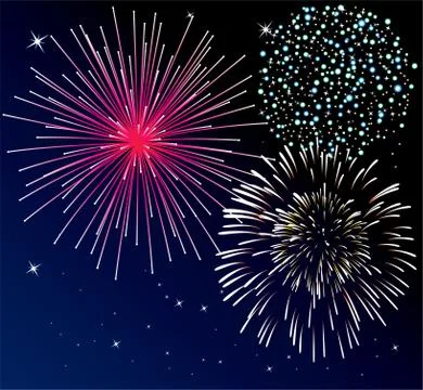 Vector fireworks Stock Illustration