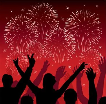 Vector fireworks Stock Illustration