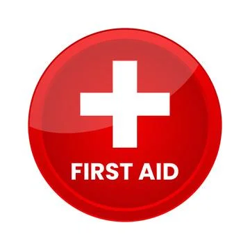 Vector first aid red banner design Stock Illustration