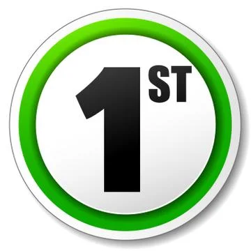 Vector first icon Stock Illustration