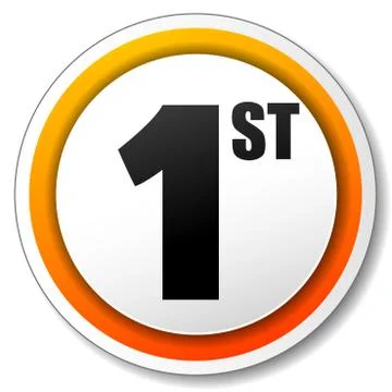 Vector first icon Stock Illustration