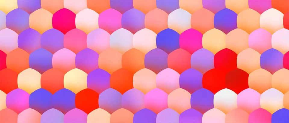 Vector fish scale pattern background. Pink holographic geometric backdrop 스톡 일러스트