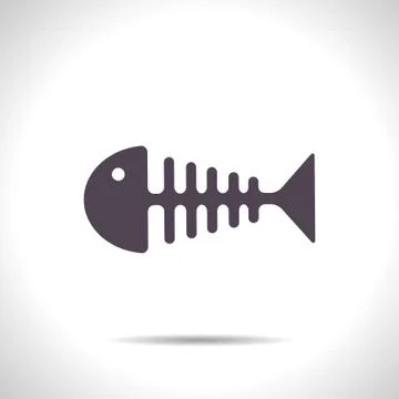 Vector fishbone 스톡 일러스트