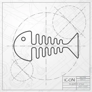 Vector fishbone Stock Illustration