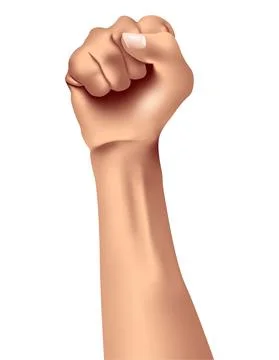 Vector fist in gradient style Stock Illustration
