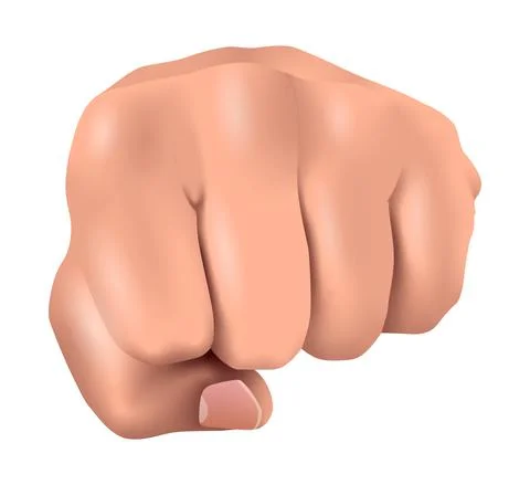 Vector fist in gradient style Stock Illustration