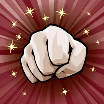 Vector fist 스톡 일러스트