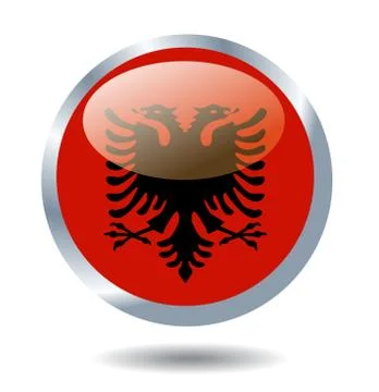 Vector flag of Albania Stock Illustration