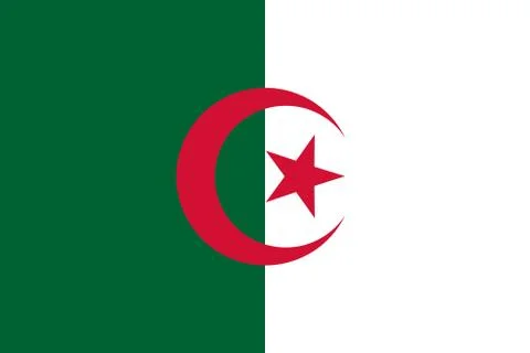 Vector flag of  Algeria Stock Illustration