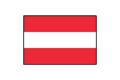 Vector flag of Austria Stock Illustration