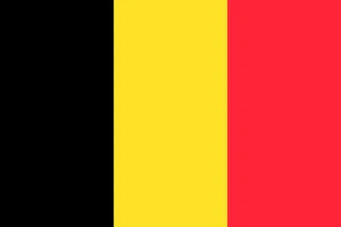 Vector flag of Belgium Illustrazione stock
