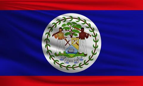 Vector flag of Belize Stock Illustration