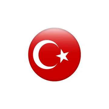 Vector flag button series - Turkey Stock Illustration