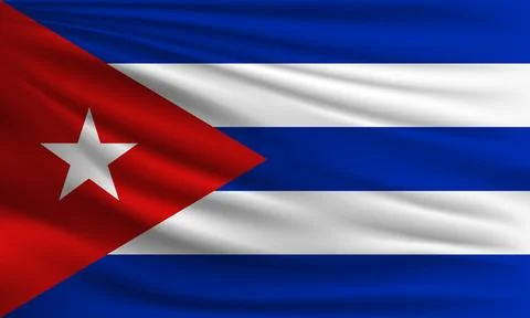 Vector flag of Cuba Stock-Illustration