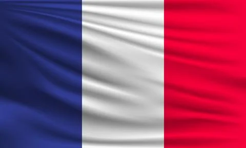 Vector flag of France Stock Illustration