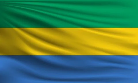 Vector flag of Gabon Stock Illustration