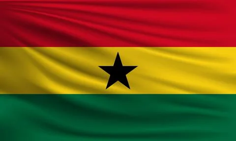 Vector flag of Ghana Stock Illustration