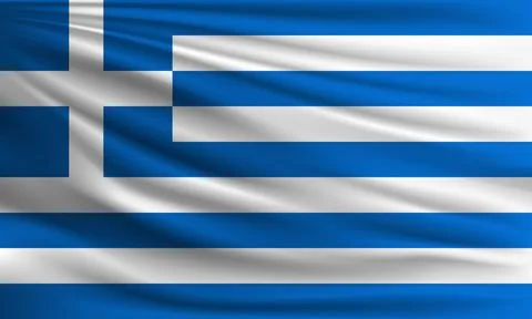 Vector flag of Greece Stock Illustration
